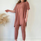 ✨Neuer Bestseller- 49 % Rabatt✨Zweiteiliges Set aus Stretch-Strick für Damen (Oberteil + Hose)