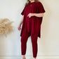 ✨Neuer Bestseller- 49 % Rabatt✨Zweiteiliges Set aus Stretch-Strick für Damen (Oberteil + Hose)