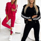 Ensemble trois pièces pour femme comprenant une veste et un pantalon de baseball