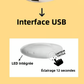 💗 Rechargeable par USB ❄️🌙 Pendentif lumineux avec capteur tactile