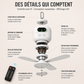 Ventilateur de Plafond Rechargeable avec Éclairage LED