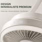 Ventilateur de Plafond Rechargeable avec Éclairage LED