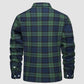 🔥RUBEN™ Sherpa-Hemd-Herren-Flanelljacke mit Fleecefutter und 3 Taschen, lässiger karierter Button-Down-Wintermantel