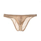 Sous-vêtements sexy ultra-fins transparents taille basse pour hommes