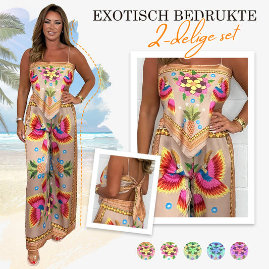 🌺 2025 Hot Sale 🌺Ensemble 2 pièces à imprimé exotique pour femme