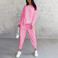 💕Ensemble sweat-shirt à manches longues et pantalon à ourlet irrégulier pour femme