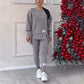 📢📢50 % de réduction !!!  ✨Ensemble Sweat-Shirt Et Leggings Décontractés Pour Femmes