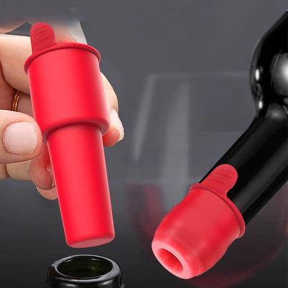 🍷Bouchon à vin en silicone avec poignée 🍻