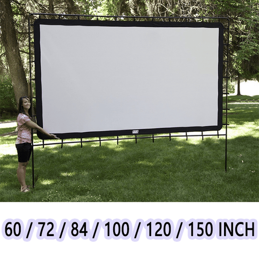 🎬 60% DE RÉDUCTION VENTE CHAUDE! ✨ Écran de Cinéma Géant Portable pour l'Extérieur - Projection HD 4K avec Pied Réglable pour Soirées en Plein Air 🌟🌙