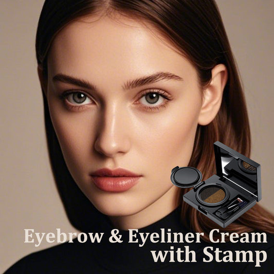 ✨ Crème 2-en-1 pour Sourcils & Eyeliner avec Tampon – Précision et Facilité en un Geste ! ✨