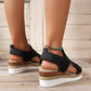 🌹 HOT SALE 49% OFF 🌹Sandales à Bride Arrière à Talon Compensé Tendance pour Femmes