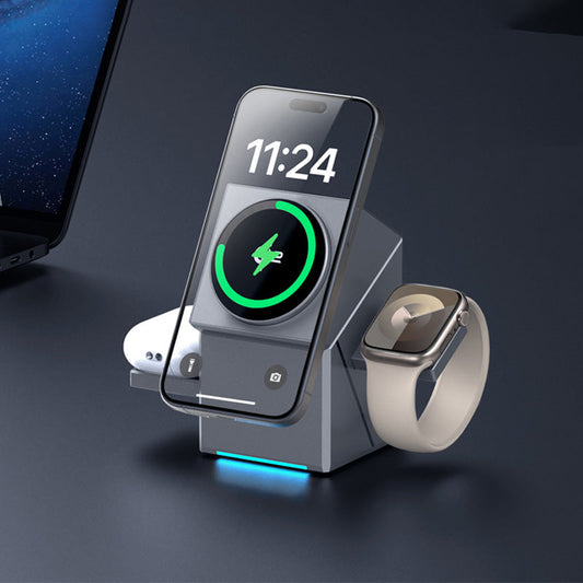 🔥Station de recharge magnétique sans fil pliable 3 en 1