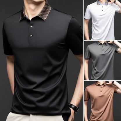 ✨Nouvelle arrivée en solde✨Polo boutonné en coton mercerisé de haute qualité pour homme