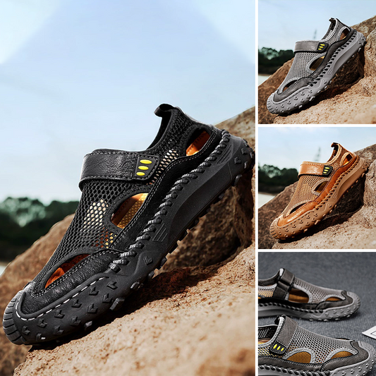 👣 Sandales Homme Ultra-Confort à Bout Fermé – Légèreté & Style d’Été