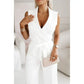 🔥[M-2XL]☀️Women's Sans manches col en V solide Jumpsuit🕊️🔥
