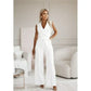 🔥[M-2XL]☀️Women's Sans manches col en V solide Jumpsuit🕊️🔥