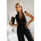 🔥[M-2XL]☀️Women's Sans manches col en V solide Jumpsuit🕊️🔥