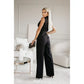 🔥[M-2XL]☀️Women's Sans manches col en V solide Jumpsuit🕊️🔥