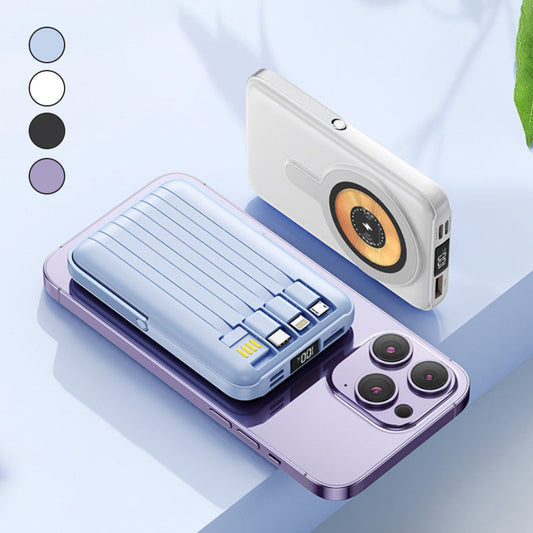 📢✨ Vente chaude 50% de réduction 🔋 Magnétique sans fil Power Bank 10000mAh Chargrs rapide avec support téléphonique