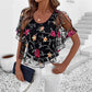 ⏳Offre à durée limitée ⏰👚 Haut patchwork en maille imprimée pour femme 🌟