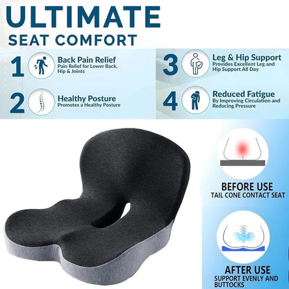🎁Durée limitée 65% de réduction✨Coussin de siège en mousse à mémoire de forme antidérapant📢