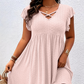 ✨ OFFRE LIMITÉE : -50 % ! 👗 Robe femme col en V à volants – Flatteuse, douce et parfaite pour toutes les occasions 🌸