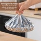 🥘🔥 PROMO -50% ! Couvercle Isolant en Feuille d’Aluminium – Garde les Plats Chauds, Compatible Micro-ondes & Réutilisable