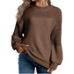 🌸 OFFRE LIMITÉE –50% ! ✨ Pull Femme Manches Longues en Maille Coupe Loose