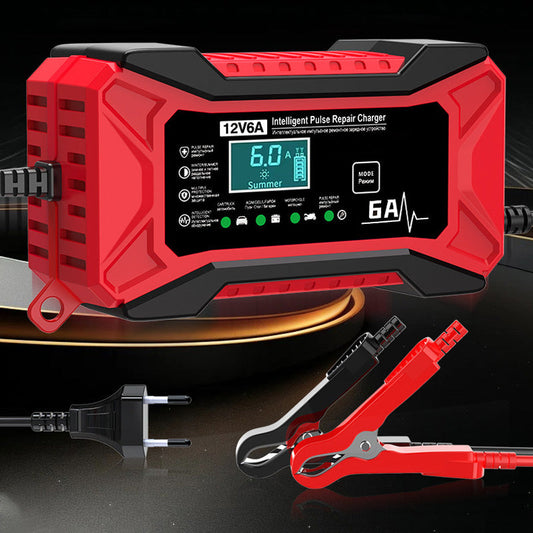 📢📢55 % DE RÉDUCTION !!! ✨Chargeur de batterie intelligent pour voiture et moto🛵🔋