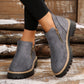 ✨ BEST SELLER🔥Bottines pour femmes à bout rond et fermeture à glissière sur le côté