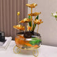 🔥Vente chaude 2025🔥Ornement de luxe créatif en forme d'aquarium avec lotus
