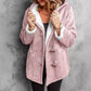 Manteau Femme en Daim à Capuche avec Doublure Polaire
