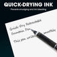 Stylo Plume Rétractable à Séchage Rapide