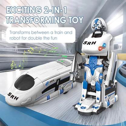 🤖 ROBO-TRAIN TRANSFORMABLE SUPER DÉFIANT ! 🔥Jouet robot train transformable rechargeable