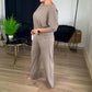⏳Offre spéciale à durée limitée⏰Ensemble élégant 3 pièces comprenant un long cardigan, un haut et un pantalon💞LIVRAISON GRATUITE