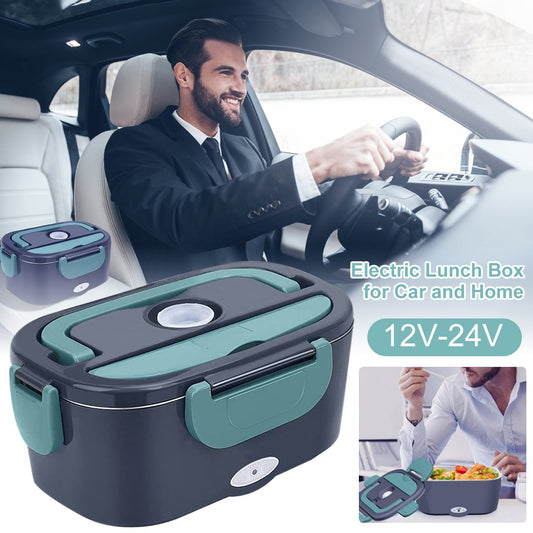 🍱 60% DE RÉDUCTION ! 🔌 Ensemble Portable 2-en-1 pour Boîte à Lunch – Double Tension, 7 Pièces & Chauffage/Réfrigération Rapide ⚡