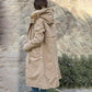 Manteau Parka d'Hiver Décontracté à Capuche et Col en Fourrure pour Femmes