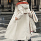 Manteau Parka d'Hiver Décontracté à Capuche et Col en Fourrure pour Femmes