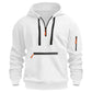 Sweat à capuche utilitaire chaud pour homme avec fermeture éclair quart de longueur -👏Confort, style et fonctionnalité réunis dans un vêtement polyvalent !