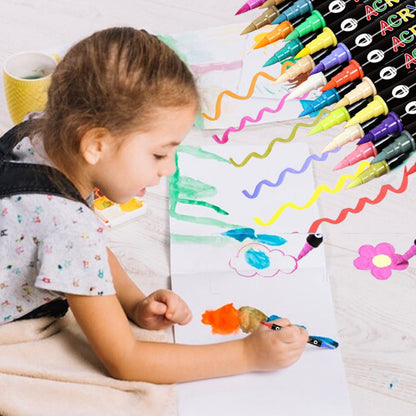 🎨50% de Réduction✨🖌️Marqueurs à peinture acrylique