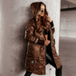 Veste matelassée d'hiver pour femme avec capuche
