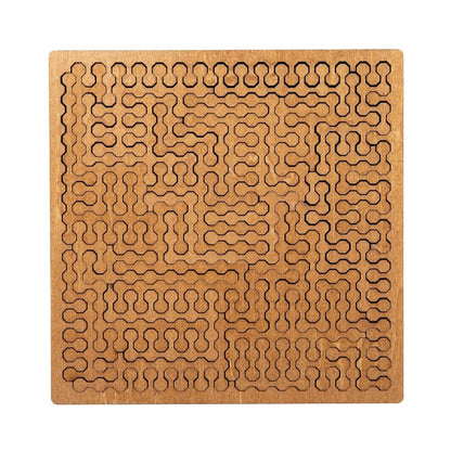 Puzzle en Bois à Motif Fractal avec Plateau