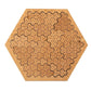 Puzzle en Bois à Motif Fractal avec Plateau