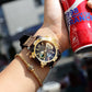 Multifunctional Dual Display 3ATM Waterproof Men's Quartz Sports Watch