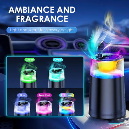 Diffuseur d'arômes intelligent pour voiture avec éclairage d'ambiance
