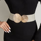 Women's Vintage Gold Buckle High Elastic Belt🎁