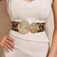 Women's Vintage Gold Buckle High Elastic Belt🎁