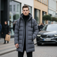 🔥 -50 % | ❄️ Doudoune Mi-Longue Homme – Isolation 360° & Protection Anti-Vent