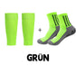 Chaussettes de football antidérapantes et respirantes + jeu de protège-tibias
