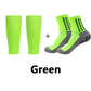 Chaussettes de football antidérapantes et respirantes + jeu de protège-tibias